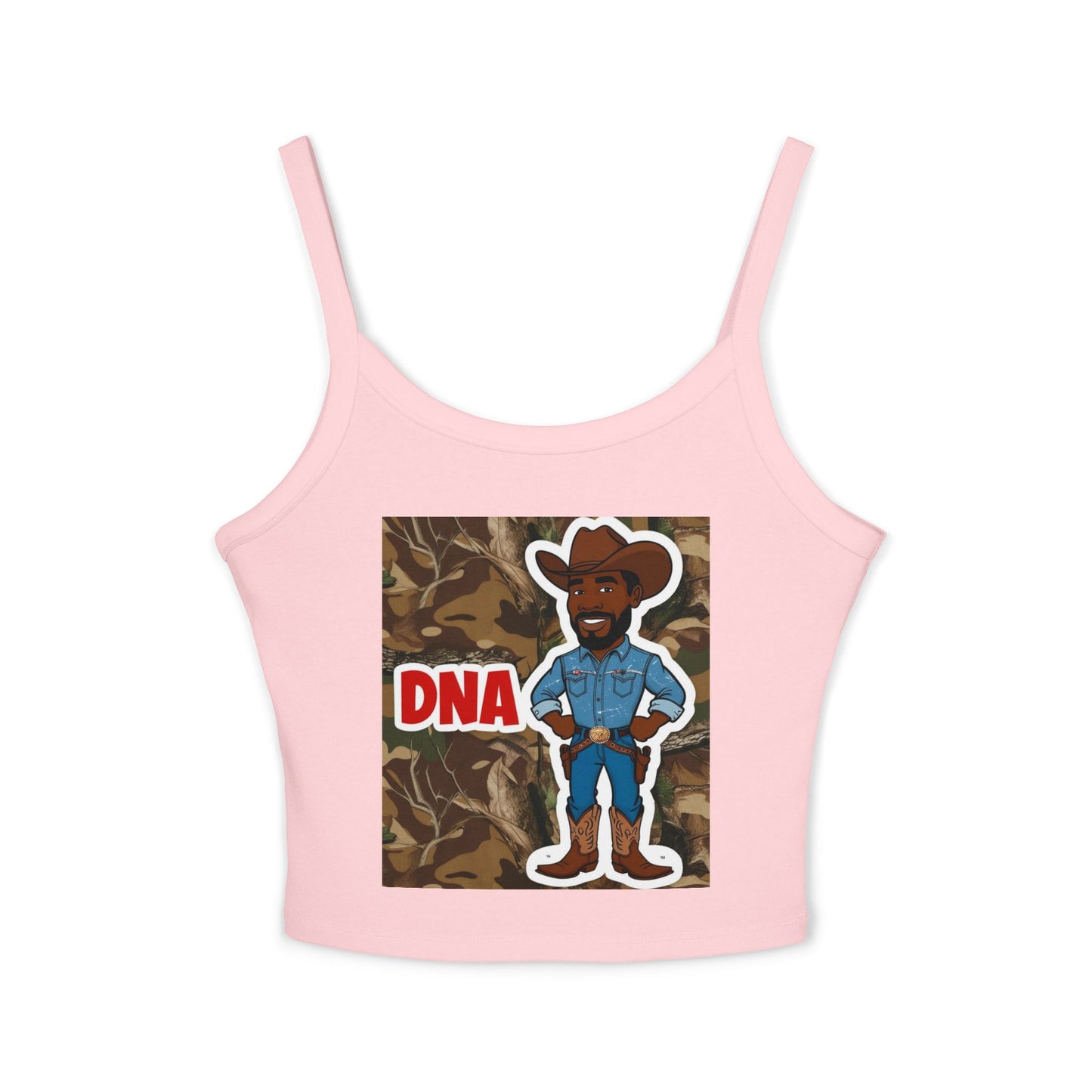Country Boy DNA Graphic Spaghetti Strap Tank