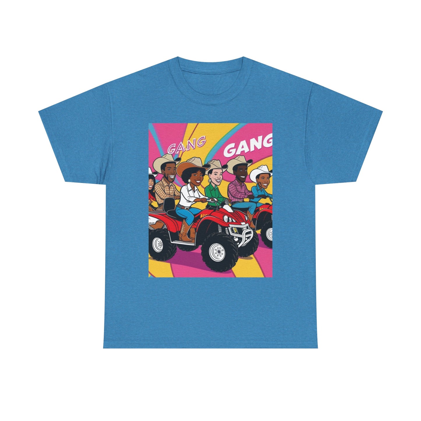 Retro Quad Gang Unisex Cotton Tee