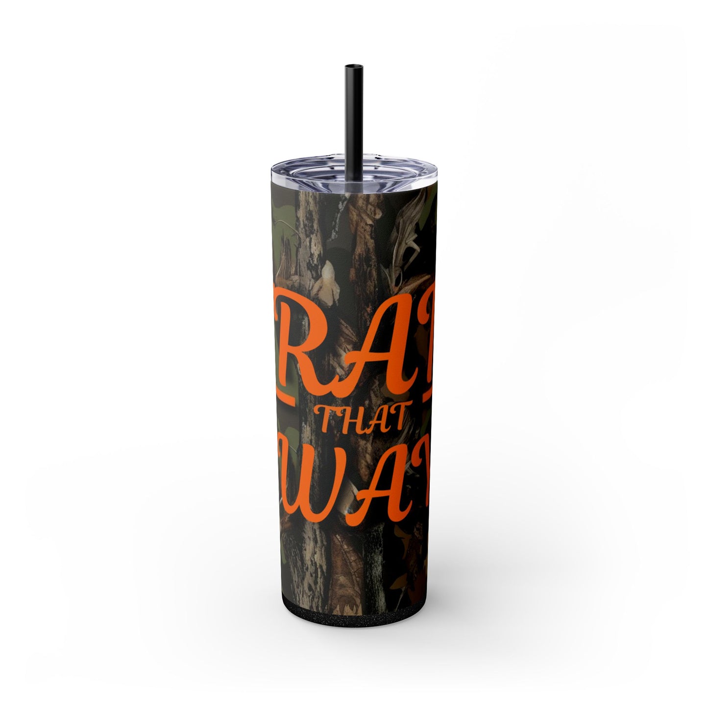 Trail That Way Skinny Tumbler with Straw, 20oz