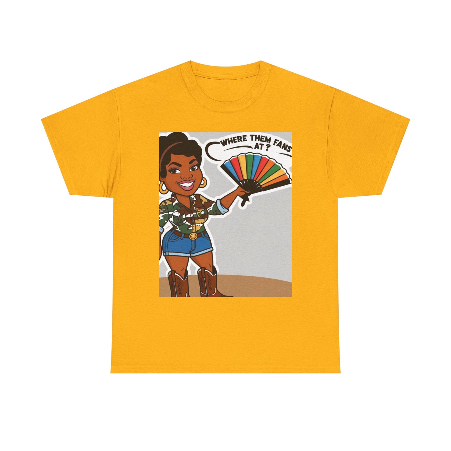 Where Them Fans At? Unisex Cotton Tee