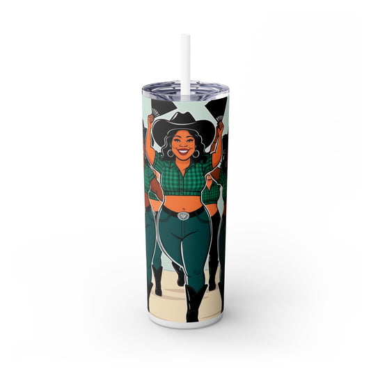 Group Dancers Skinny Tumbler 20oz with Straw