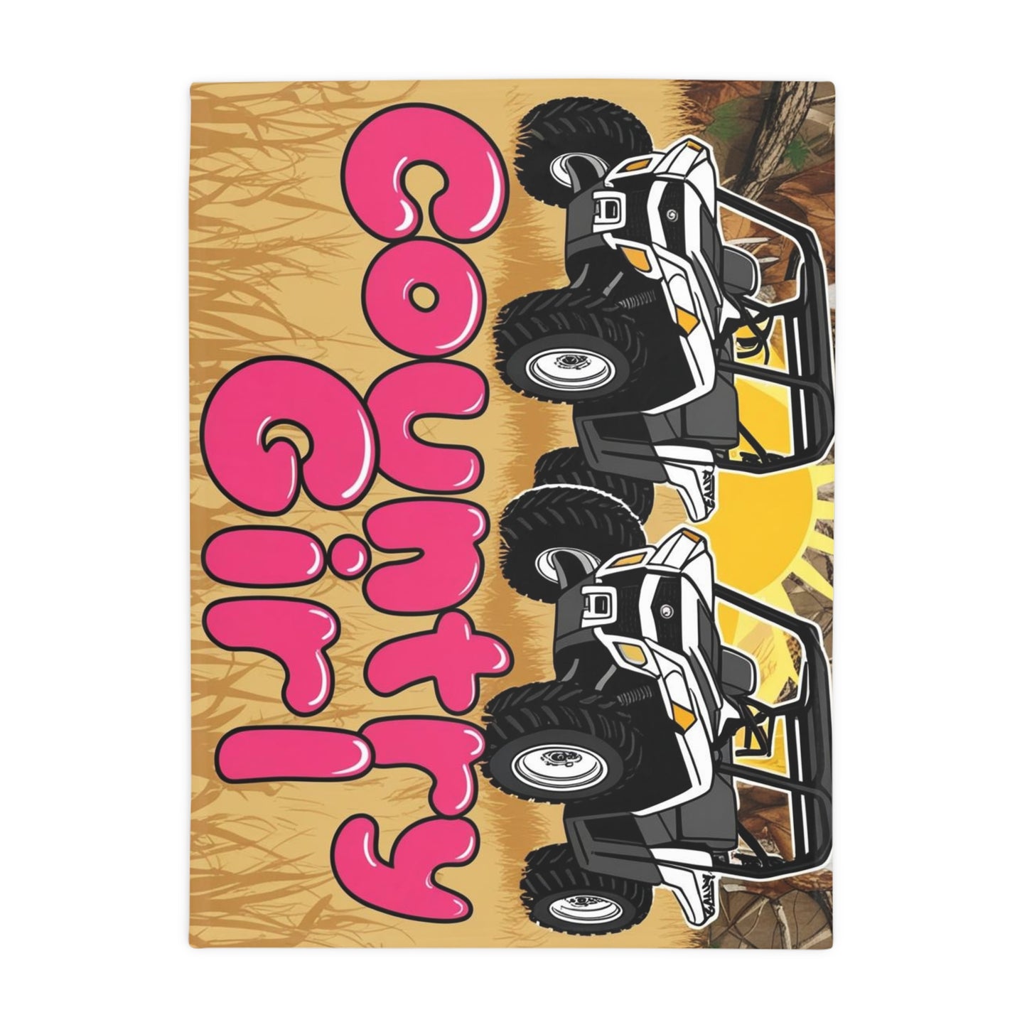 Country Girl Plush Fleece Blanket