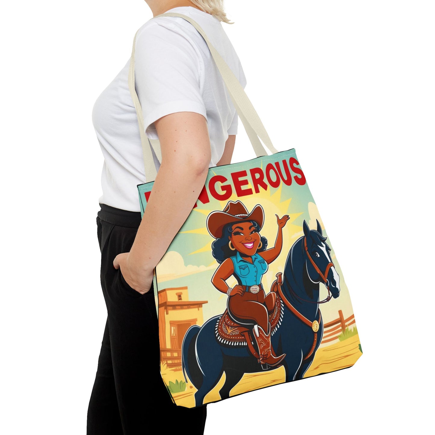 Dangerous Cowgirl Tote Bag