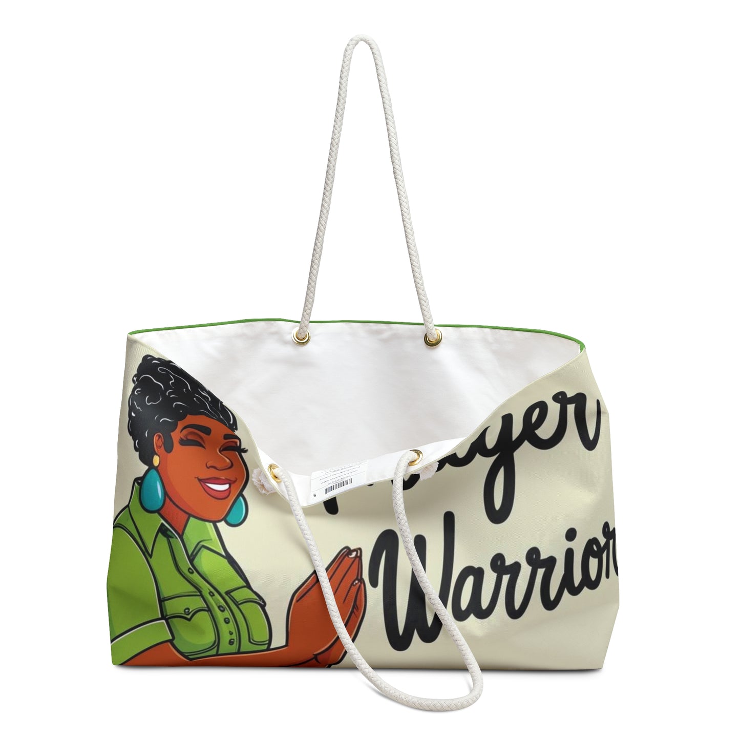 Prayer Warrior Weekender Bag - Floral Design for Soulful Getaways