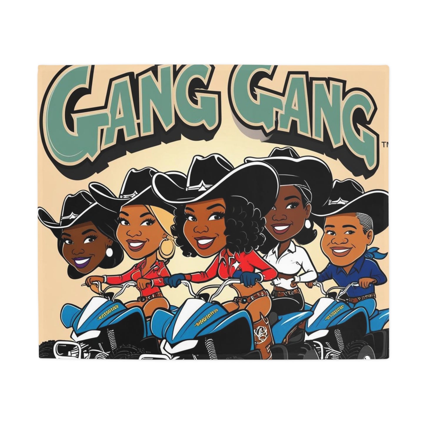 Mixed Gang Plush Fleece Blanket