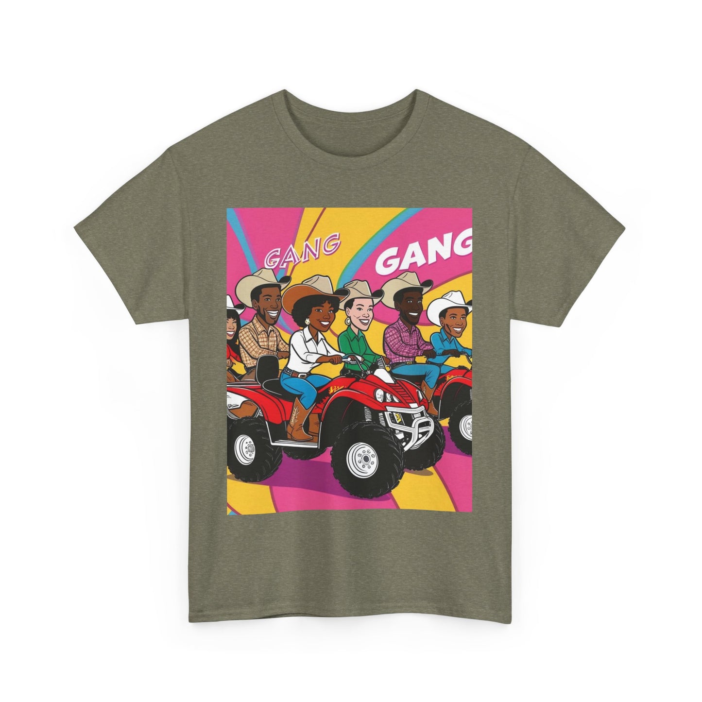 Retro Quad Gang Unisex Cotton Tee