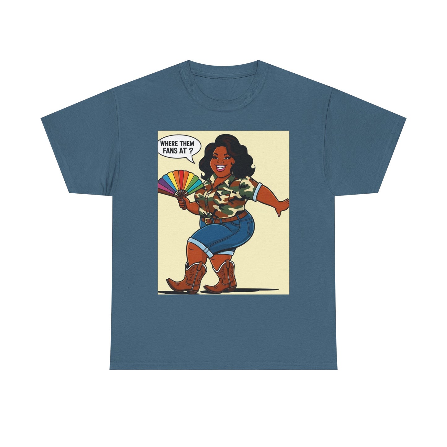Where Them Fans At? Unisex Cotton Tee