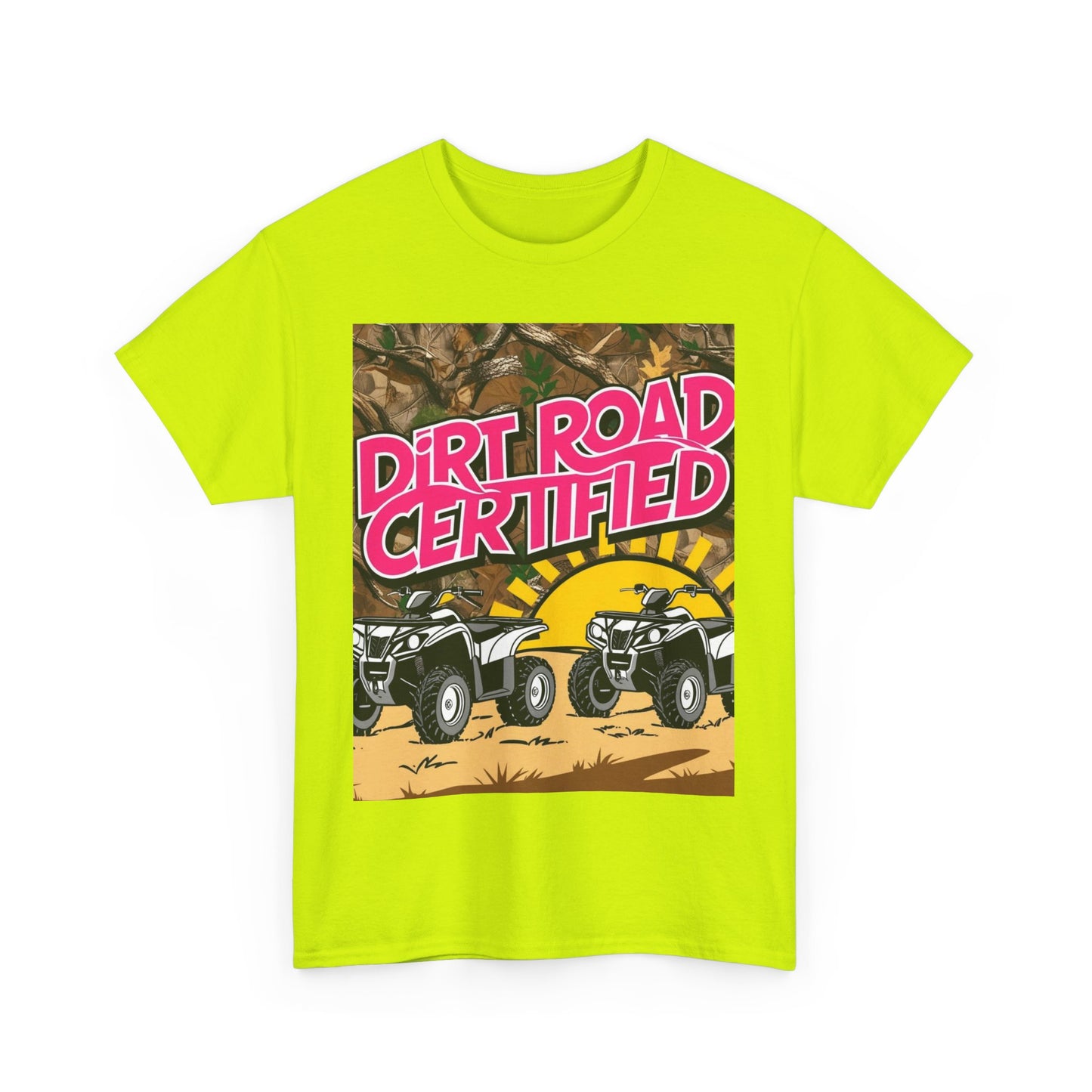 Dirt Road Certified Pink 2-More Colors Unisex Cotton Tee
