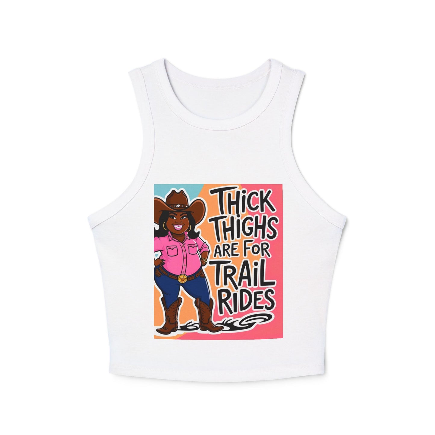 Thick Thighs 2 Women's Micro Rib Racer Tank Top