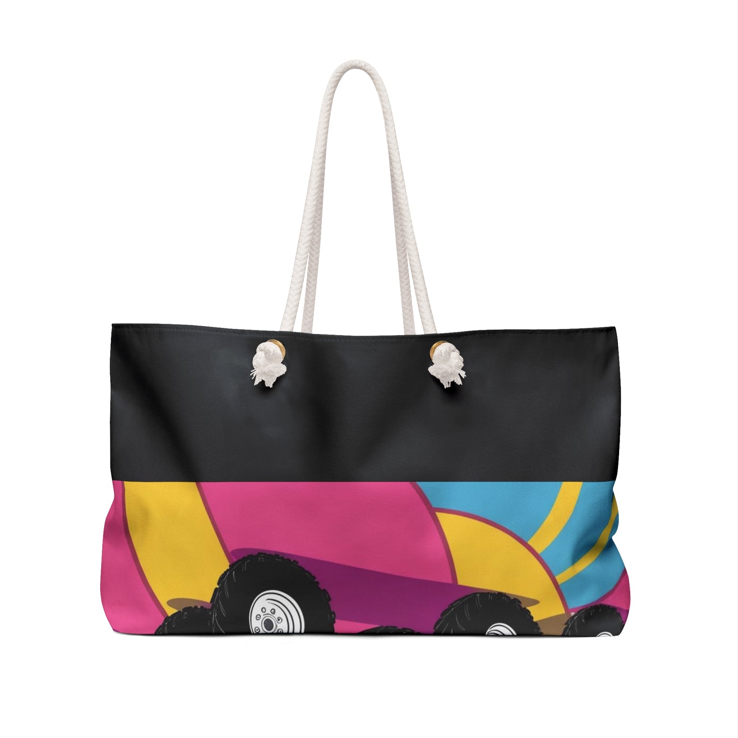 Retro Quad Gang Weekender Bag - Perfect for Adventure & Travel