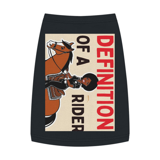 Definition of a Rider Pet Tank Top