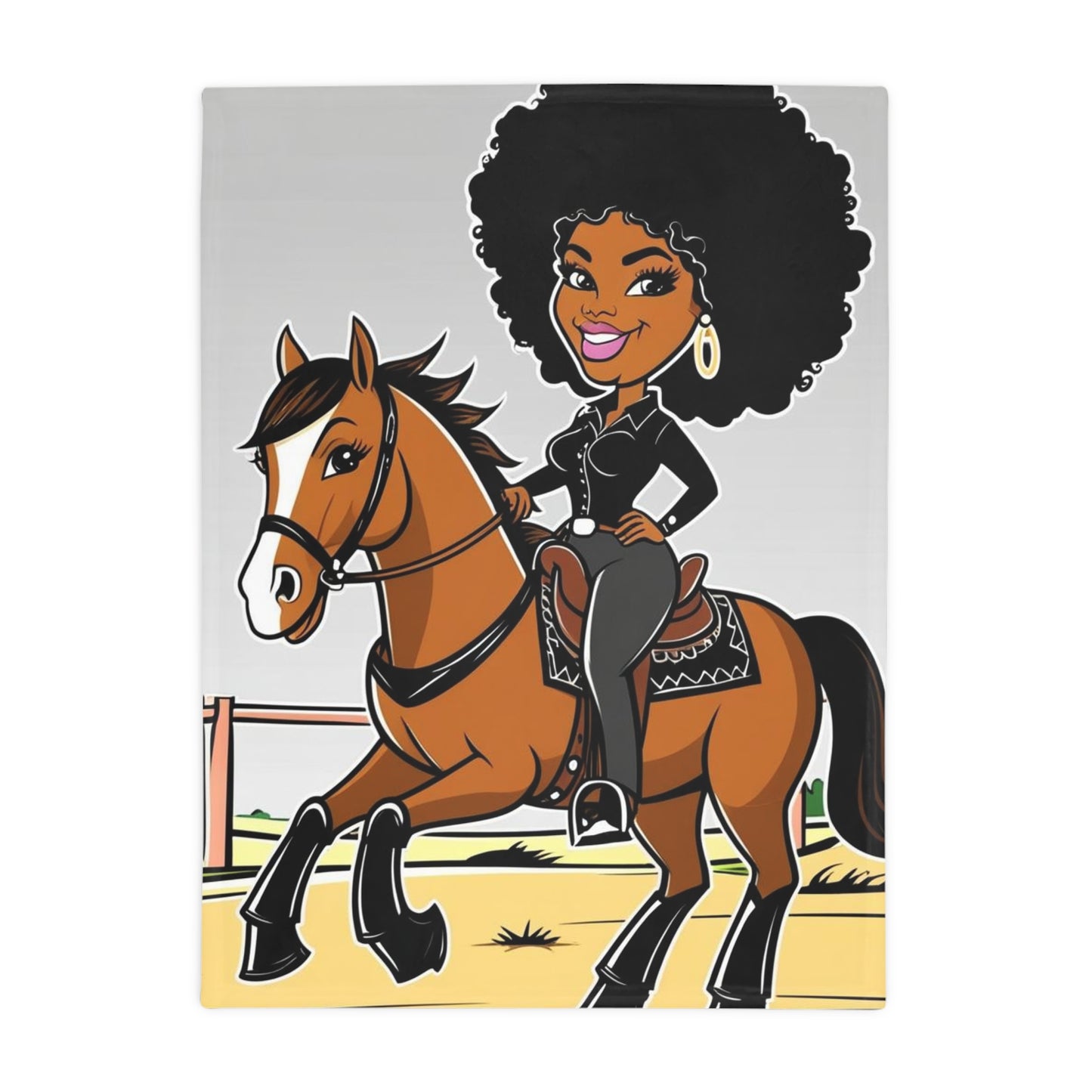 Confident Woman Plush Fleece Blanket