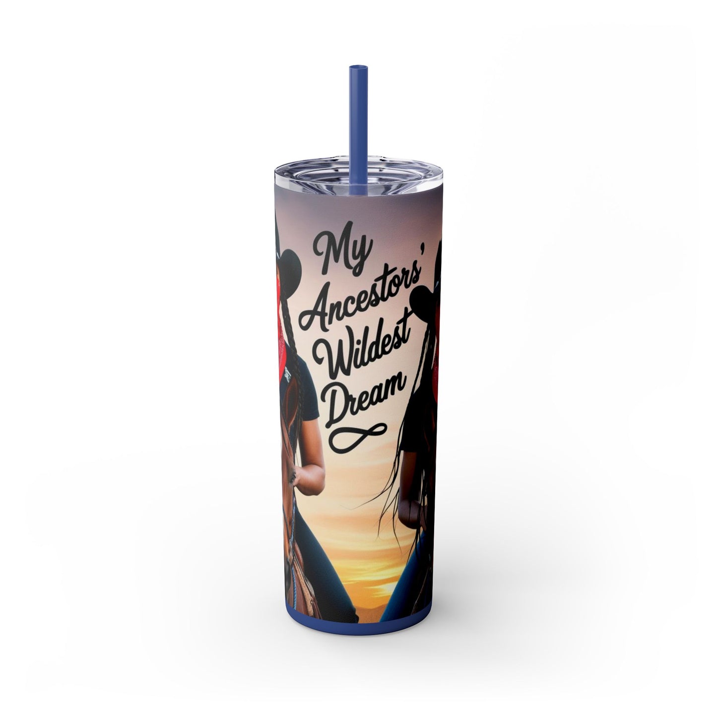 Pay Homage Skinny Tumbler with Straw, 20oz