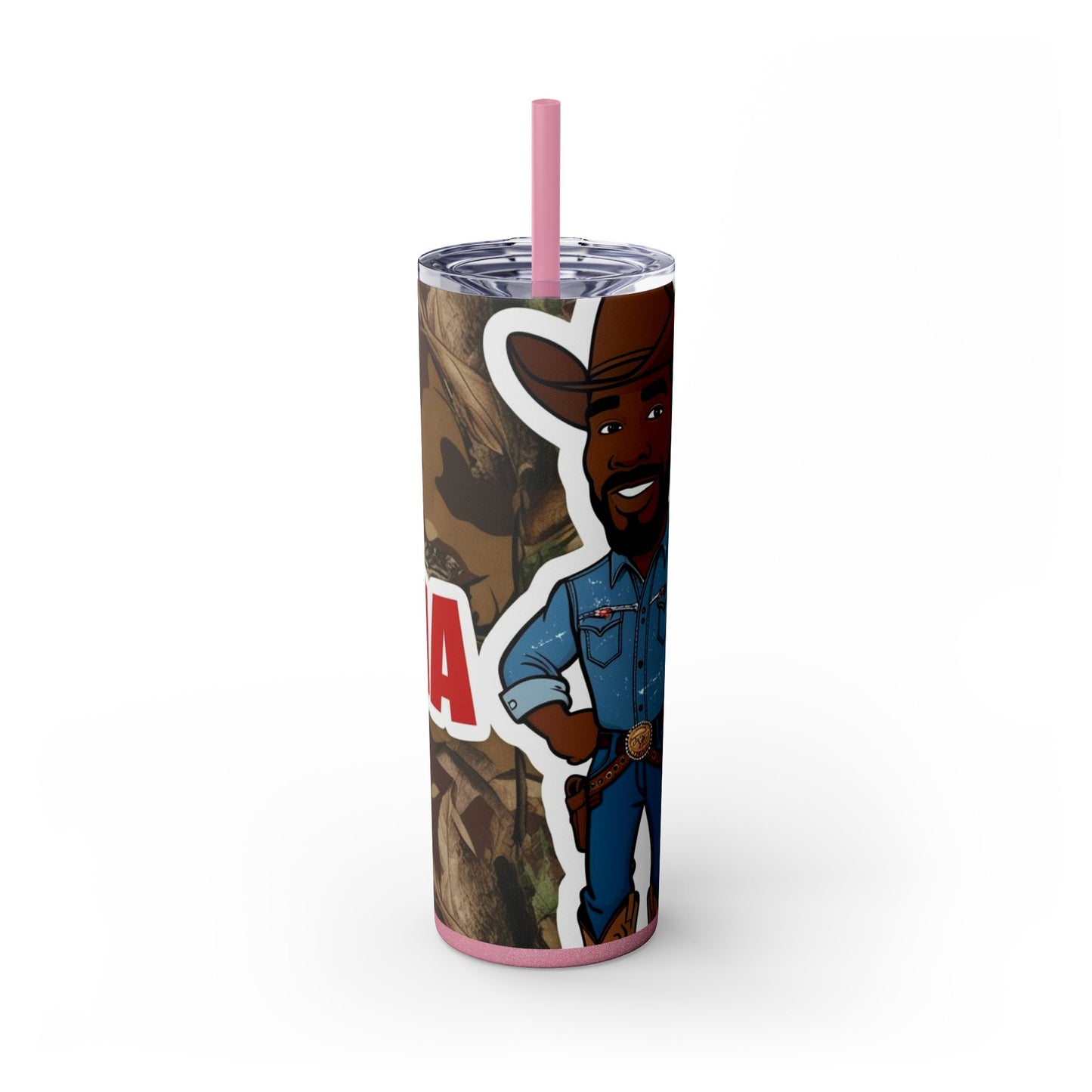 Country Boy DNA Skinny Tumbler with Straw - 20oz