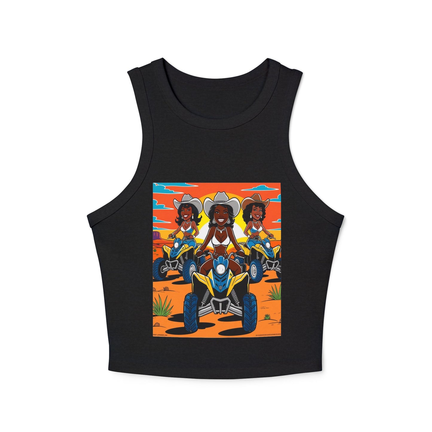 Sexy Off Roader Women's Micro Rib Racer Tank Top