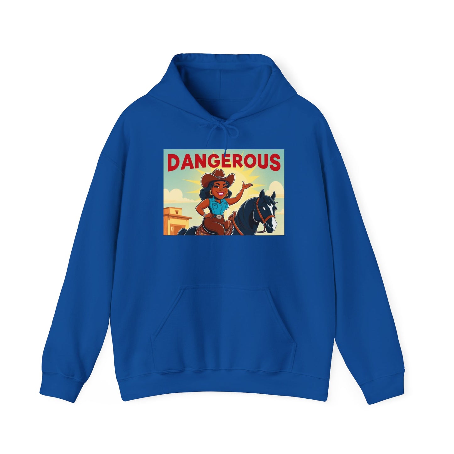 Dangerous Cowgirl Graphic Unisex Hoodie