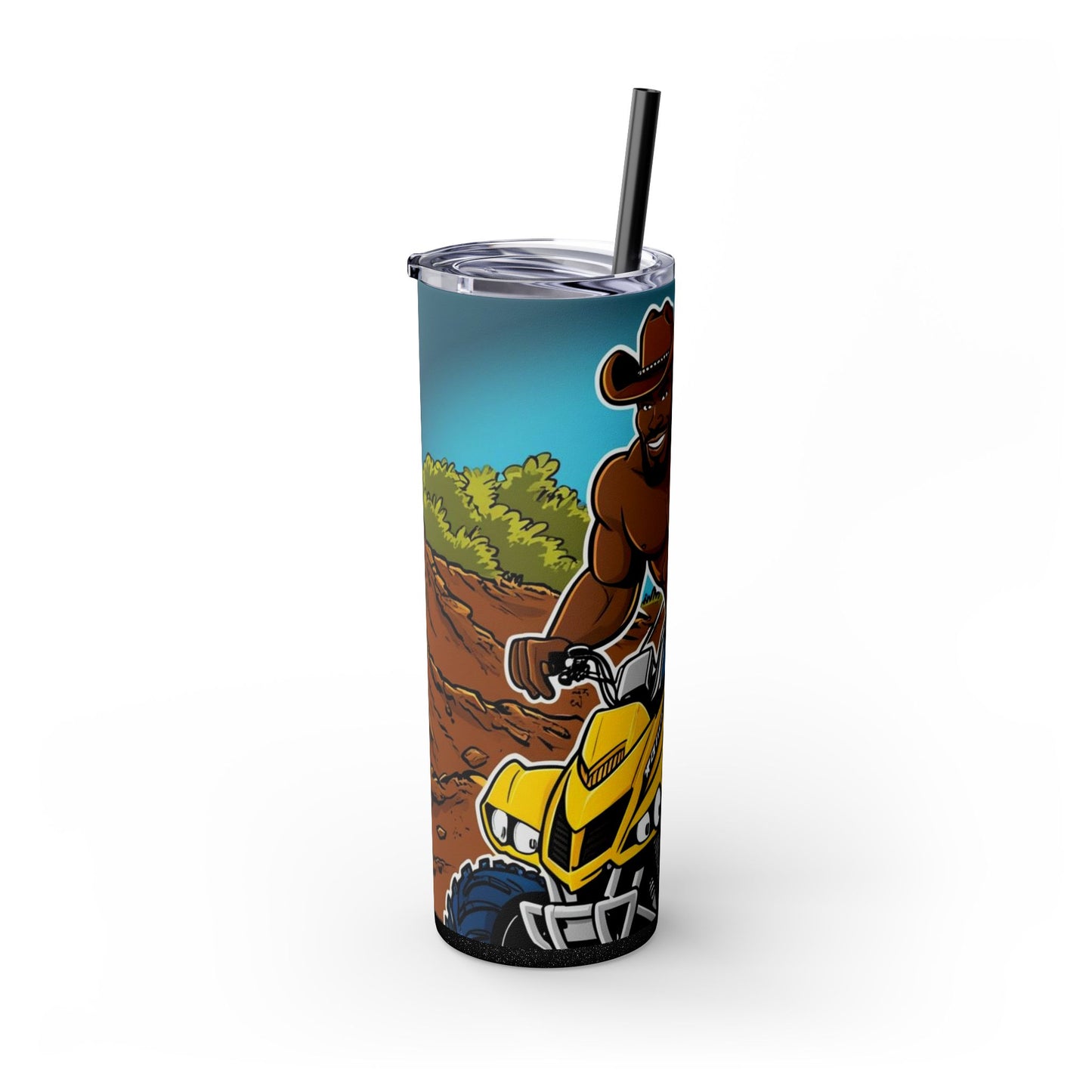 Big Boy Skinny Tumbler with Straw, 20oz