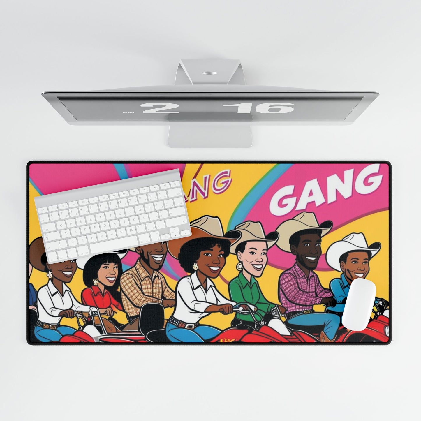 Retro Quad Gang Desk Mat