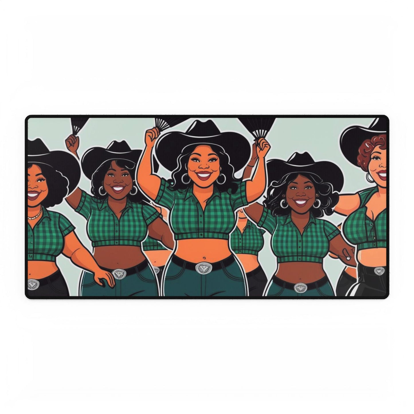 Group Dancers Desk Mat