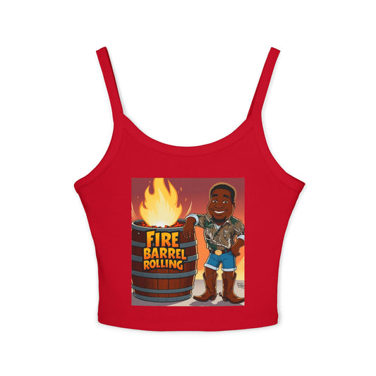 Fire Barrel Rolling Women's Spaghetti Strap Tank Top