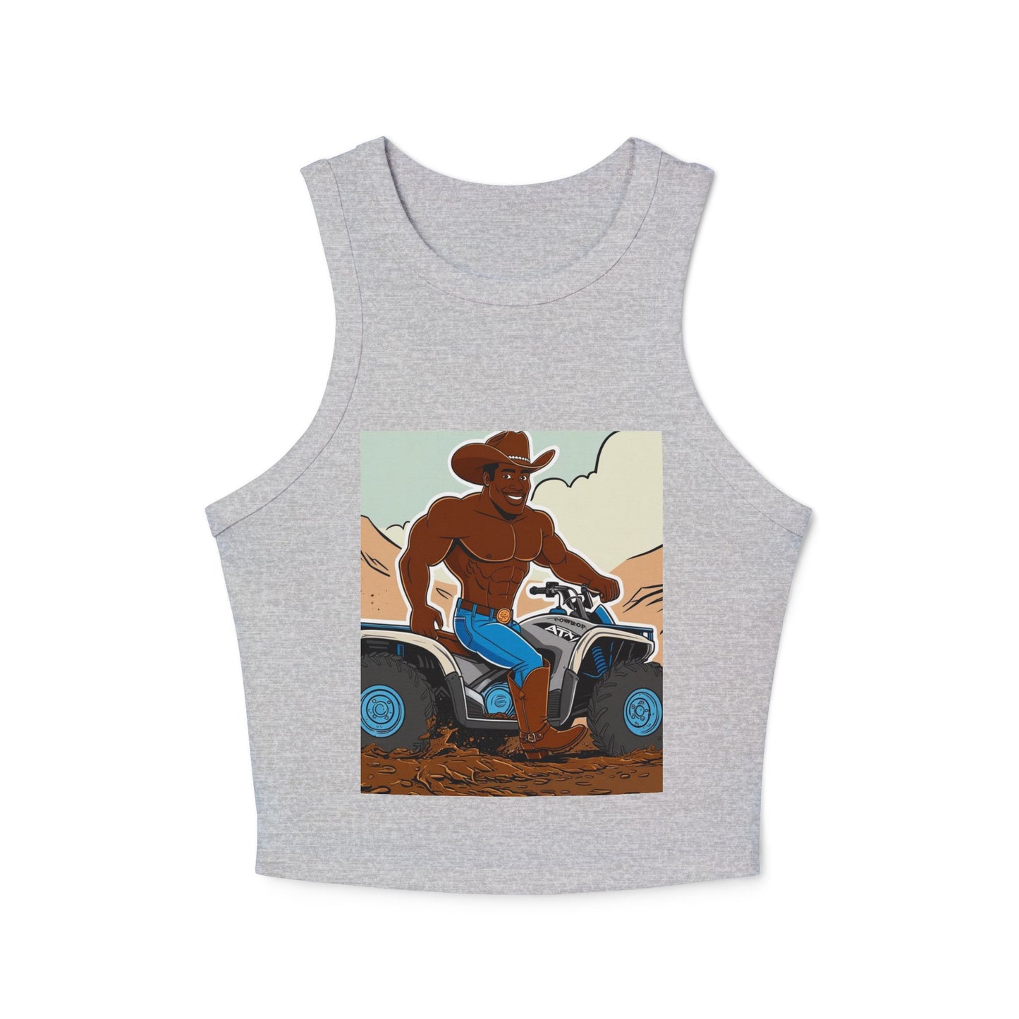 Big Cowboy Adventure Micro Rib Racer Tank Top
