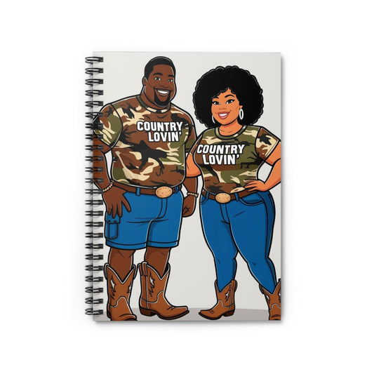 Country Lovin Spiral Notebook - Ruled Line