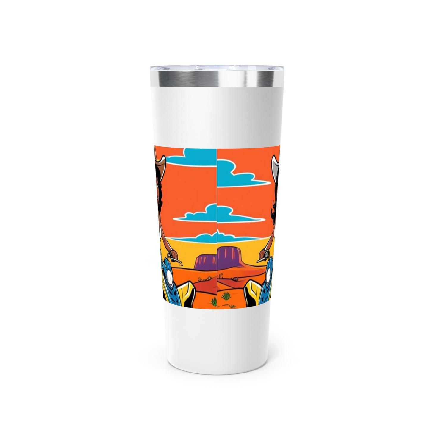 Sexy Off Roader Insulated Tumbler - 22oz Cowboy Design