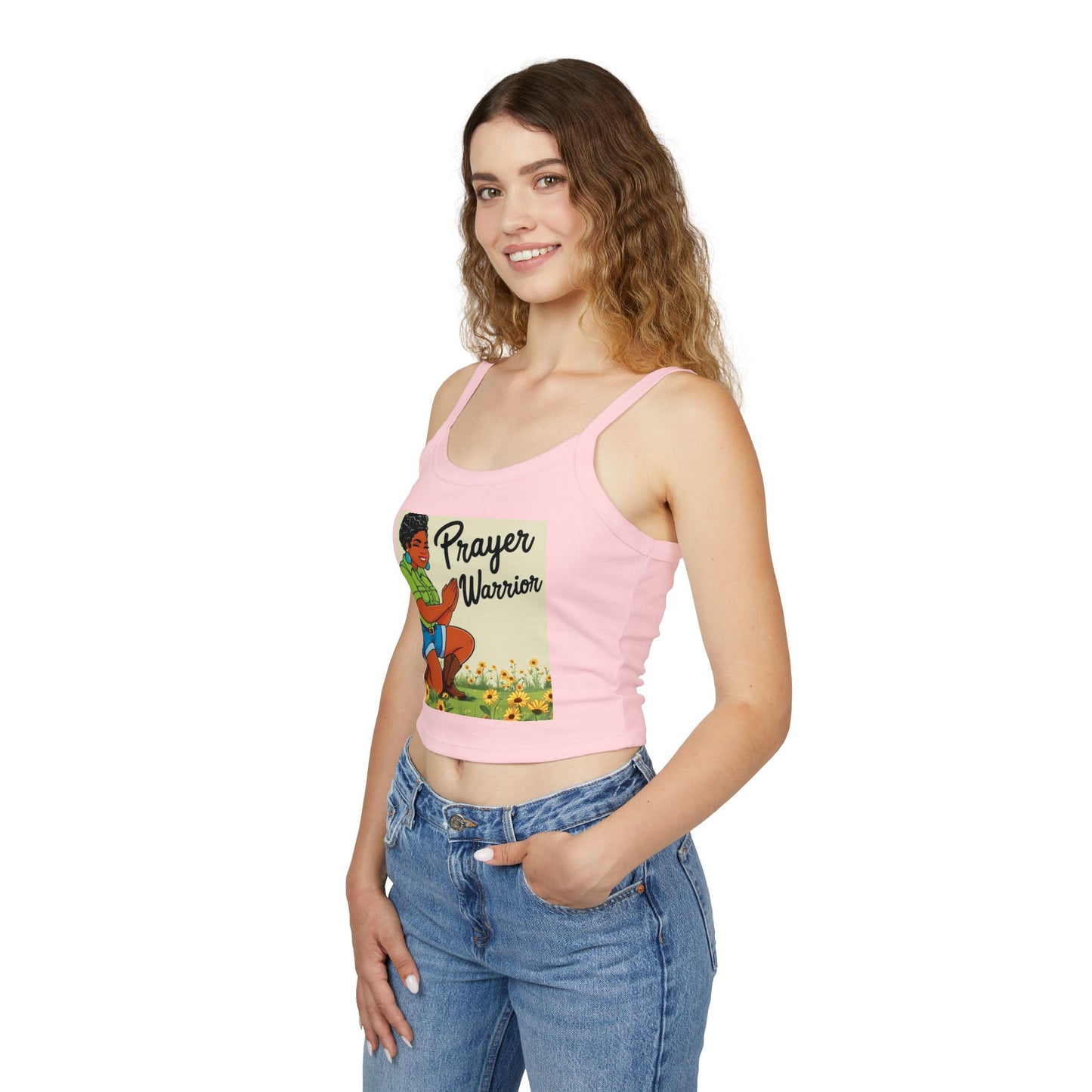 Prayer Warrior Women's Spaghetti Strap Tank Top