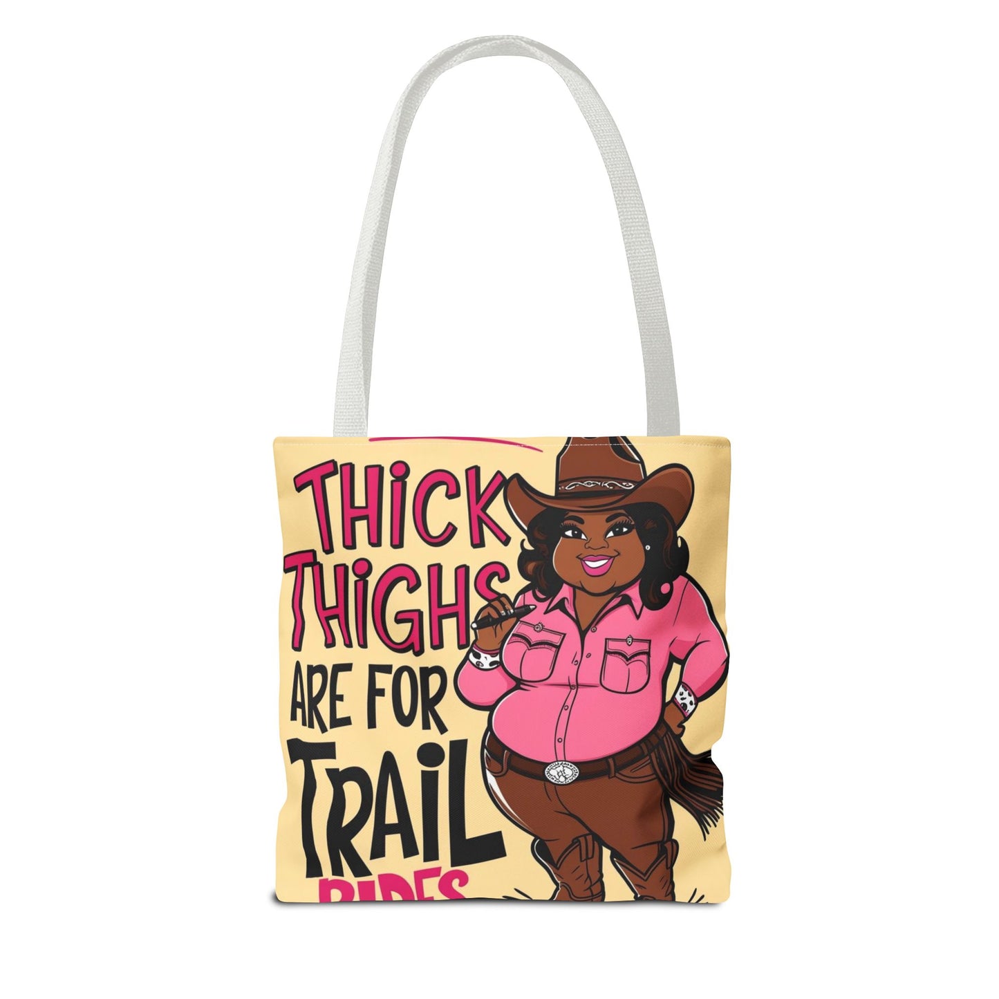 Thick Thighs Are For Trail Rides Tote Bag