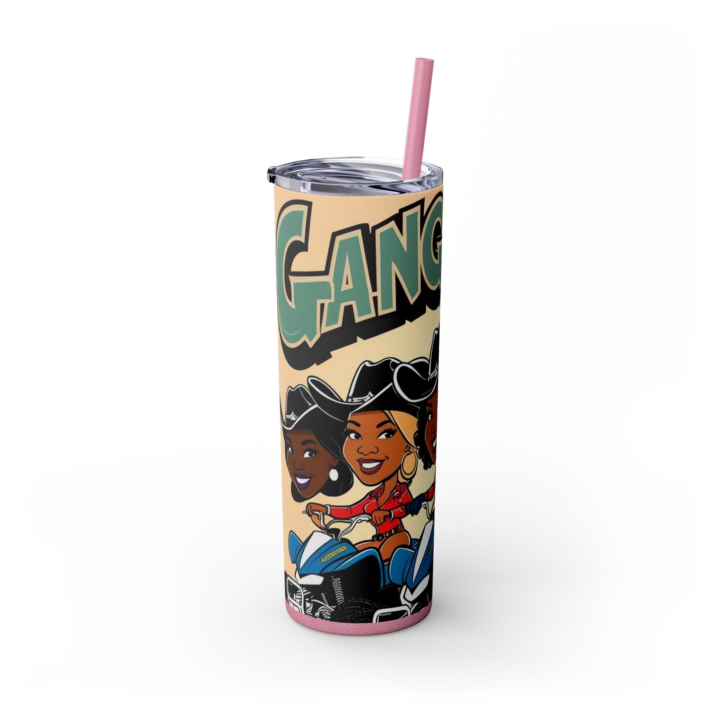 Mixed Group Skinny Tumbler with Straw - 20oz