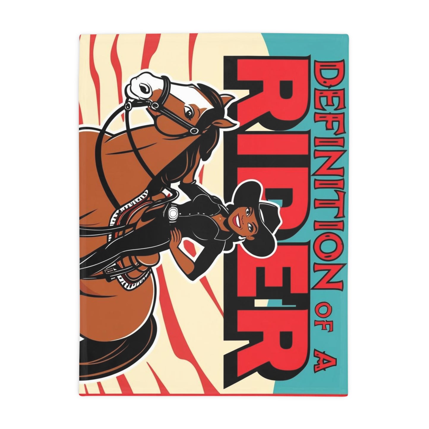 Definition of a Rider Plush Fleece Blanket
