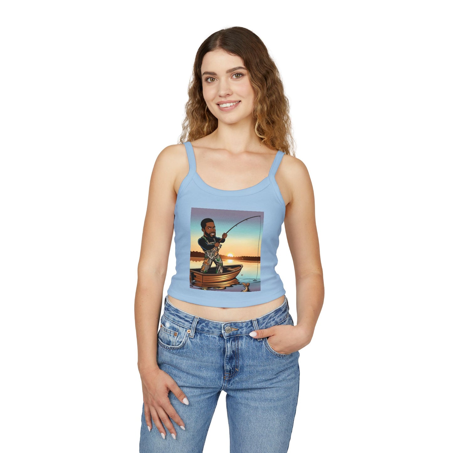 Handsome Fisherman Spaghetti Strap Tank Top