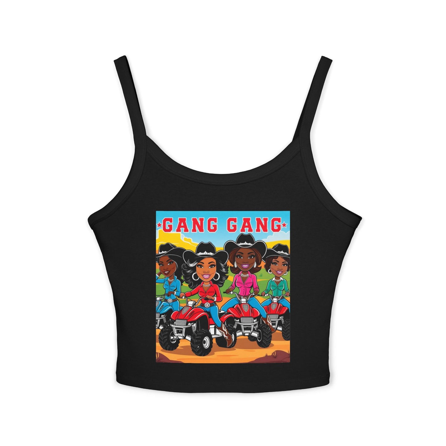 Cowgirl Gang Spaghetti Strap Tank Top