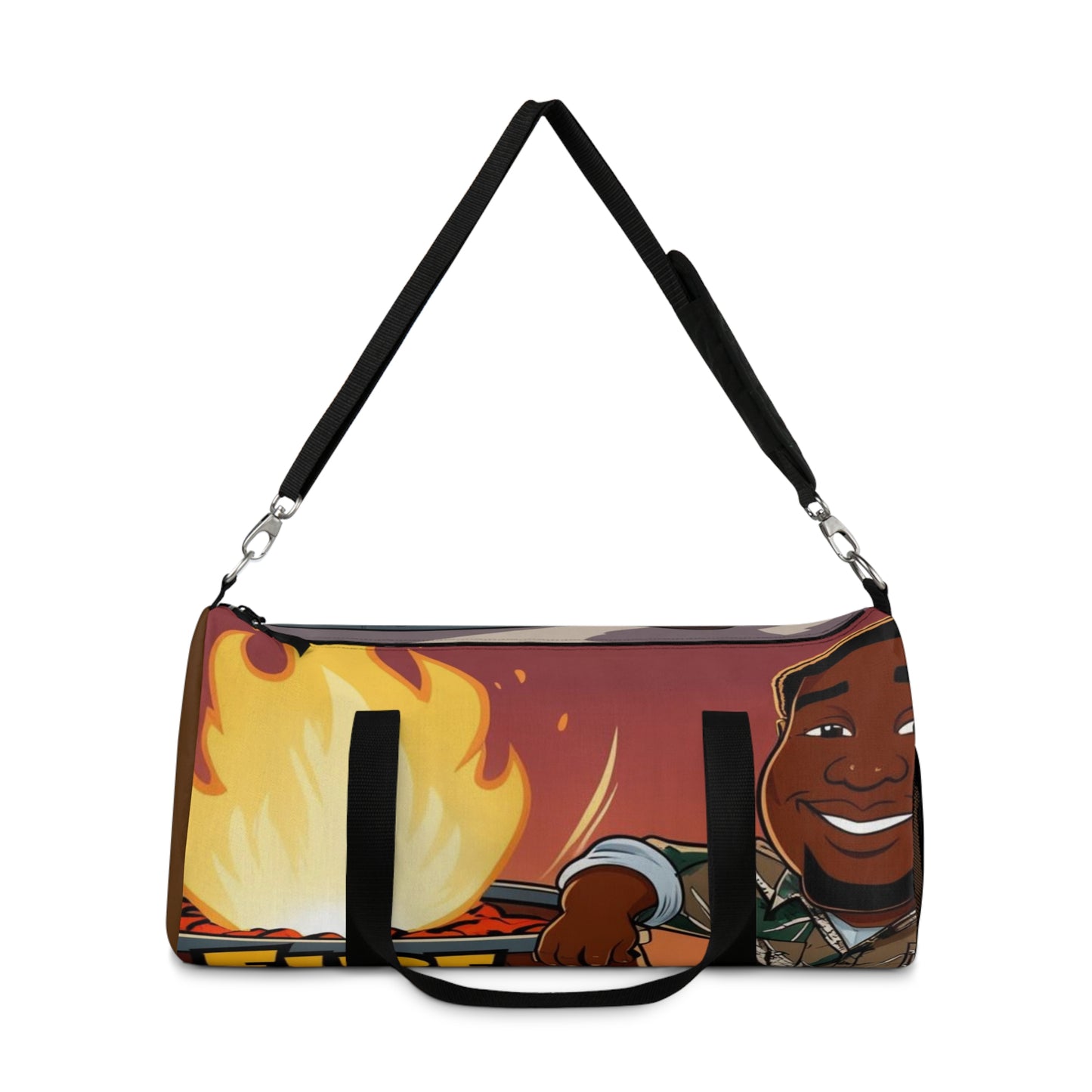 Fire Barrel Rolling Duffel Bag