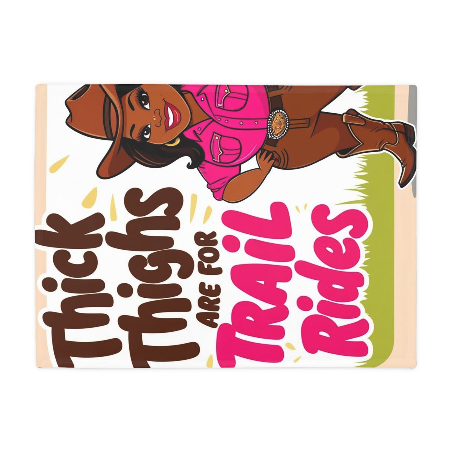 Bright Thick Thighs Plush Fleece Blanket