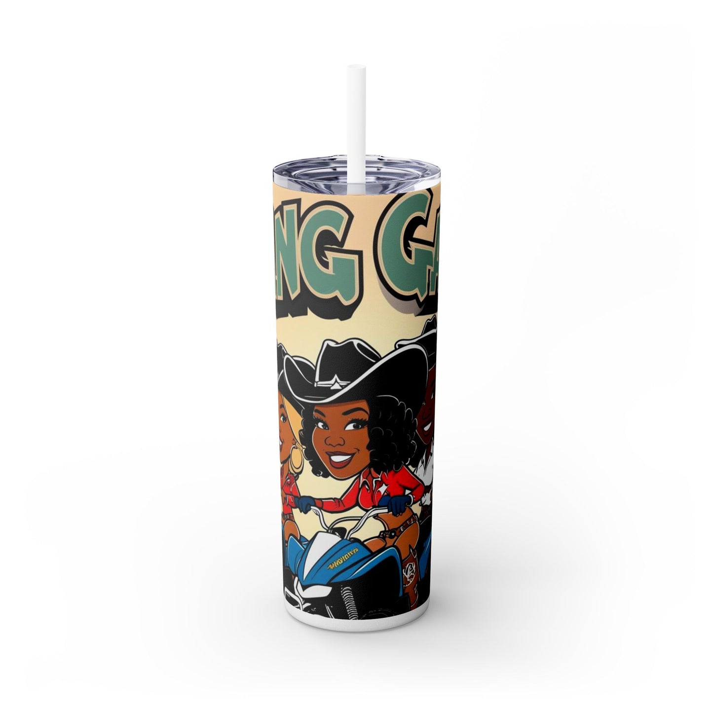 Mixed Group Skinny Tumbler with Straw - 20oz
