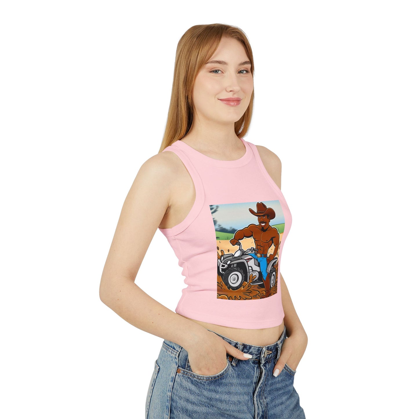 Big Boy Women's Micro Rib Racer Tank Top