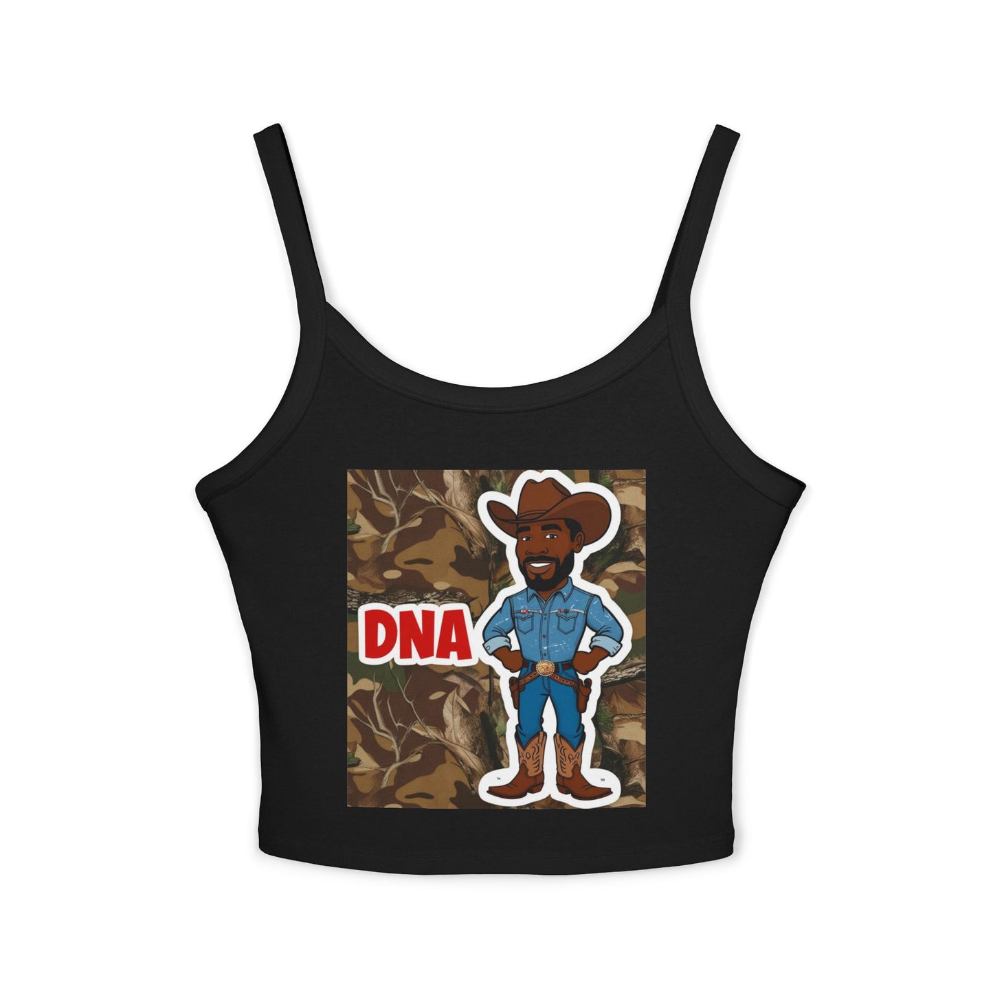 Country Boy DNA Graphic Spaghetti Strap Tank