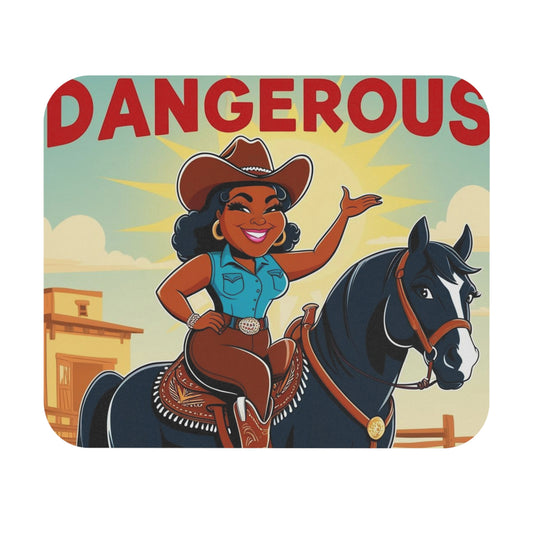 Dangerous Cowgirl Mouse Pad