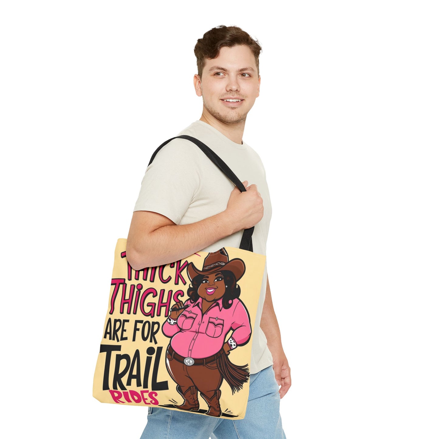 Thick Thighs Are For Trail Rides Tote Bag