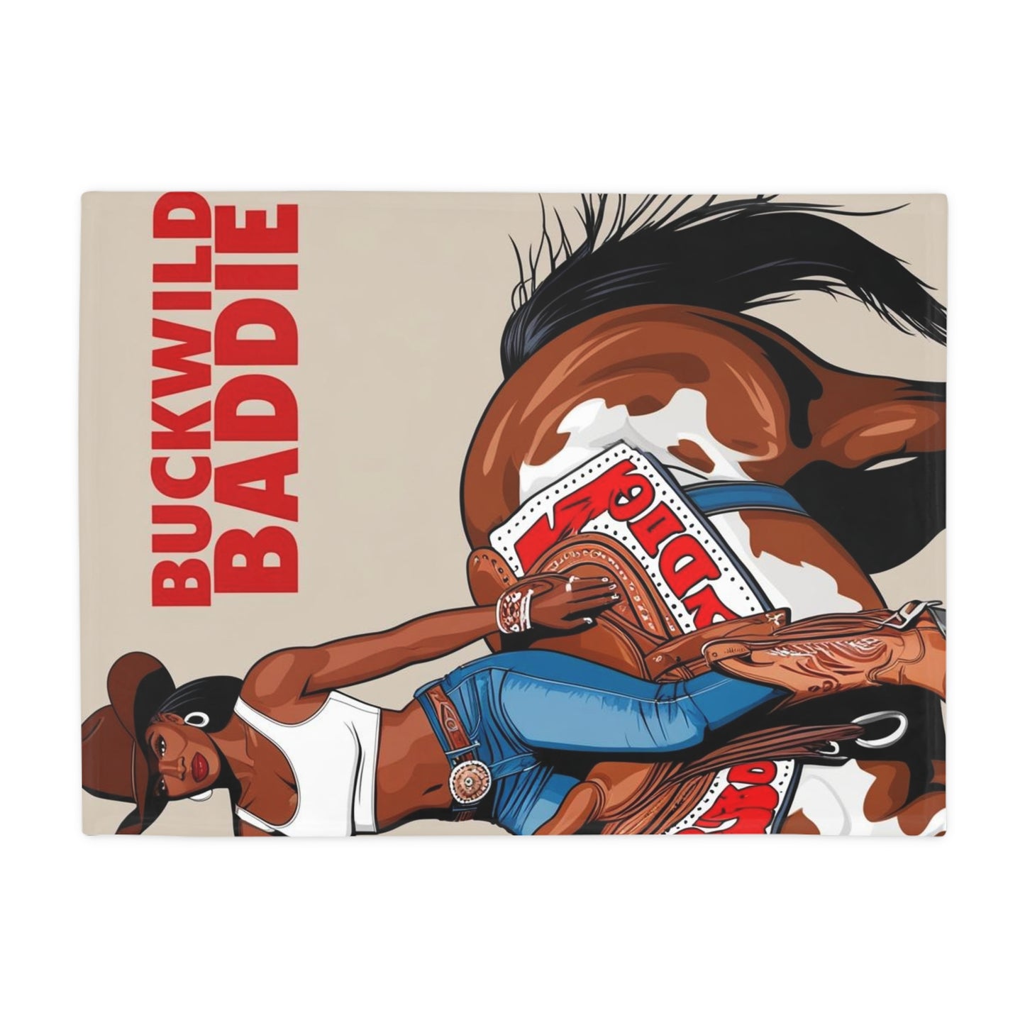 Buckwild Baddie Plush Fleece Blanket