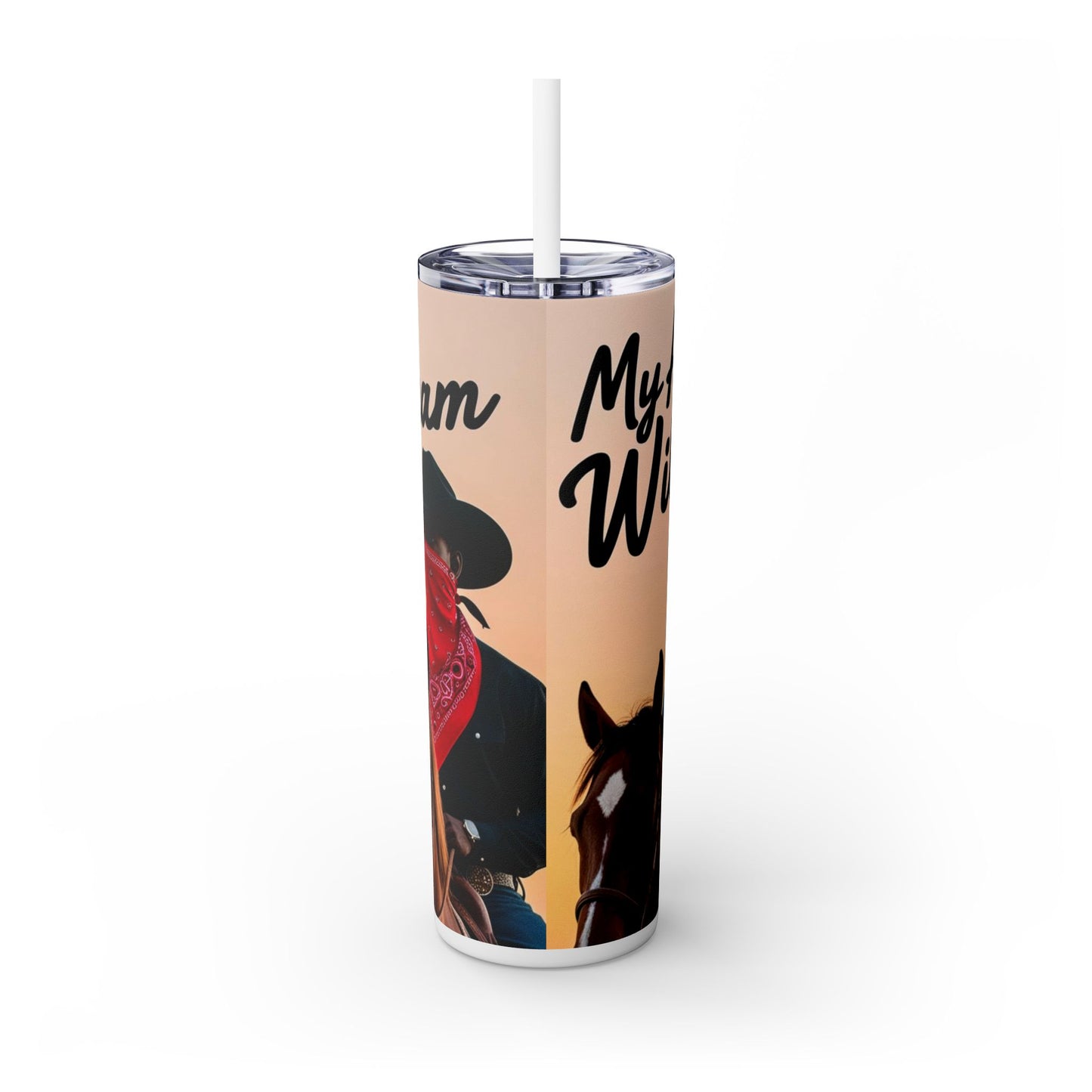 Pay Homage Skinny Tumbler with Straw, 20oz