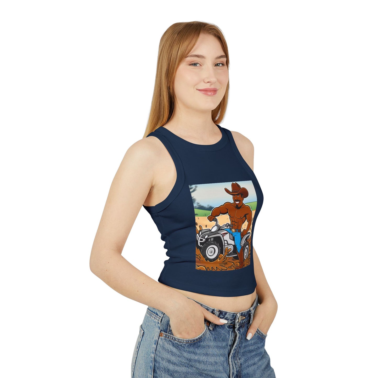 Big Boy Women's Micro Rib Racer Tank Top