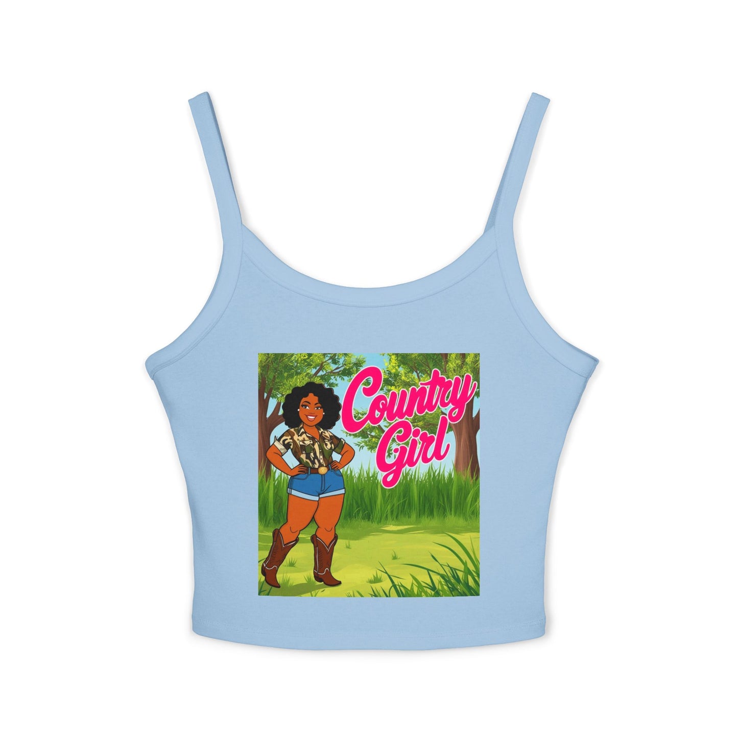 Country Girl Women's Spaghetti Strap Tank Top