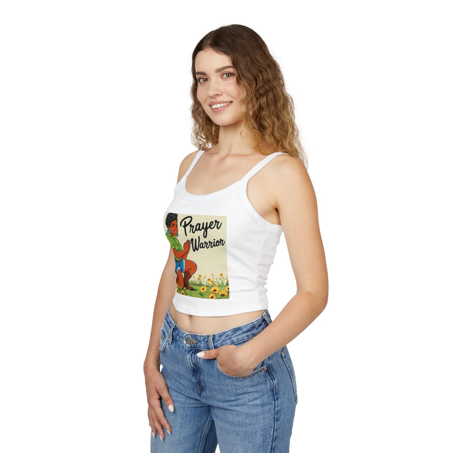 Prayer Warrior Women's Spaghetti Strap Tank Top