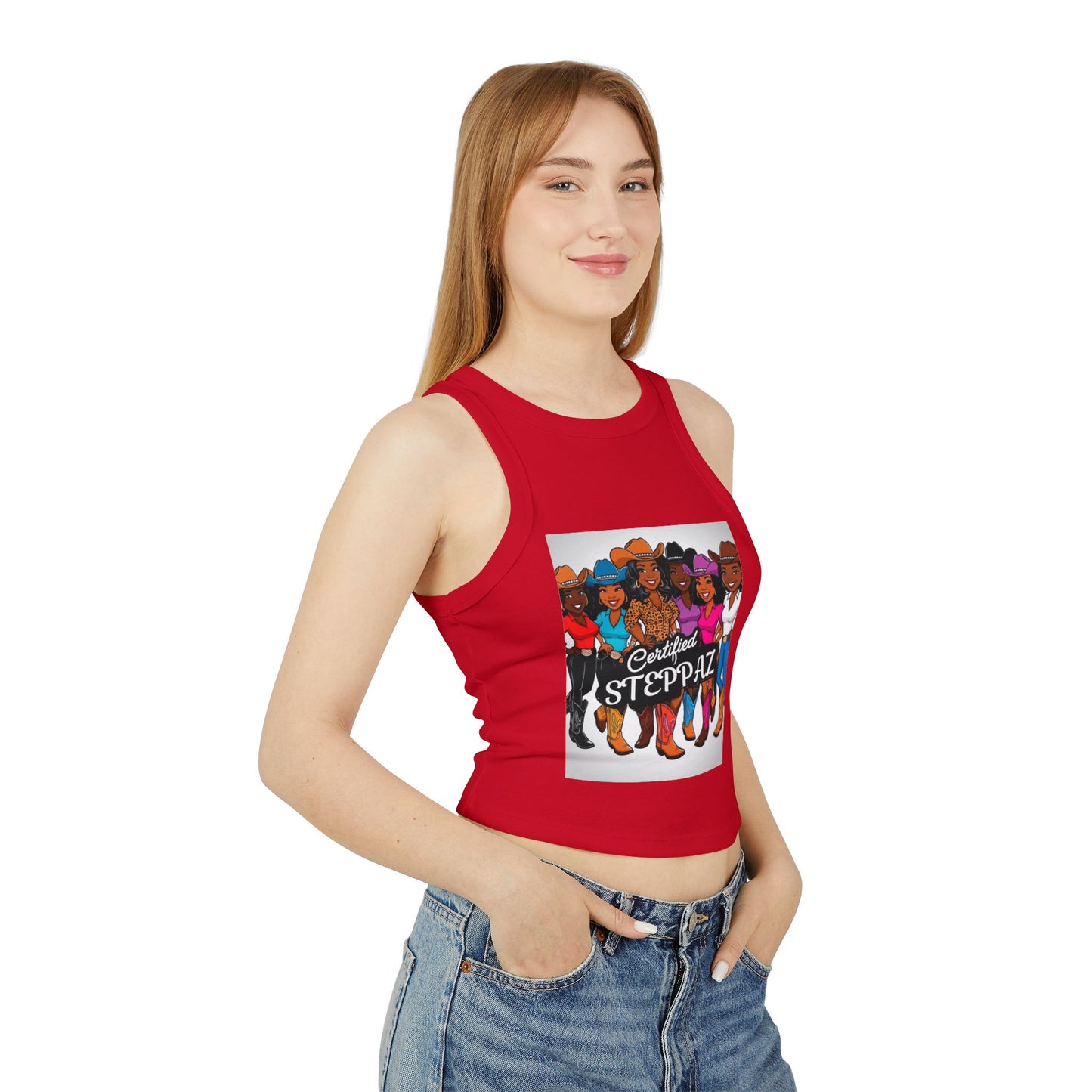 Certified Steppaz Micro Rib Racer Tank Top
