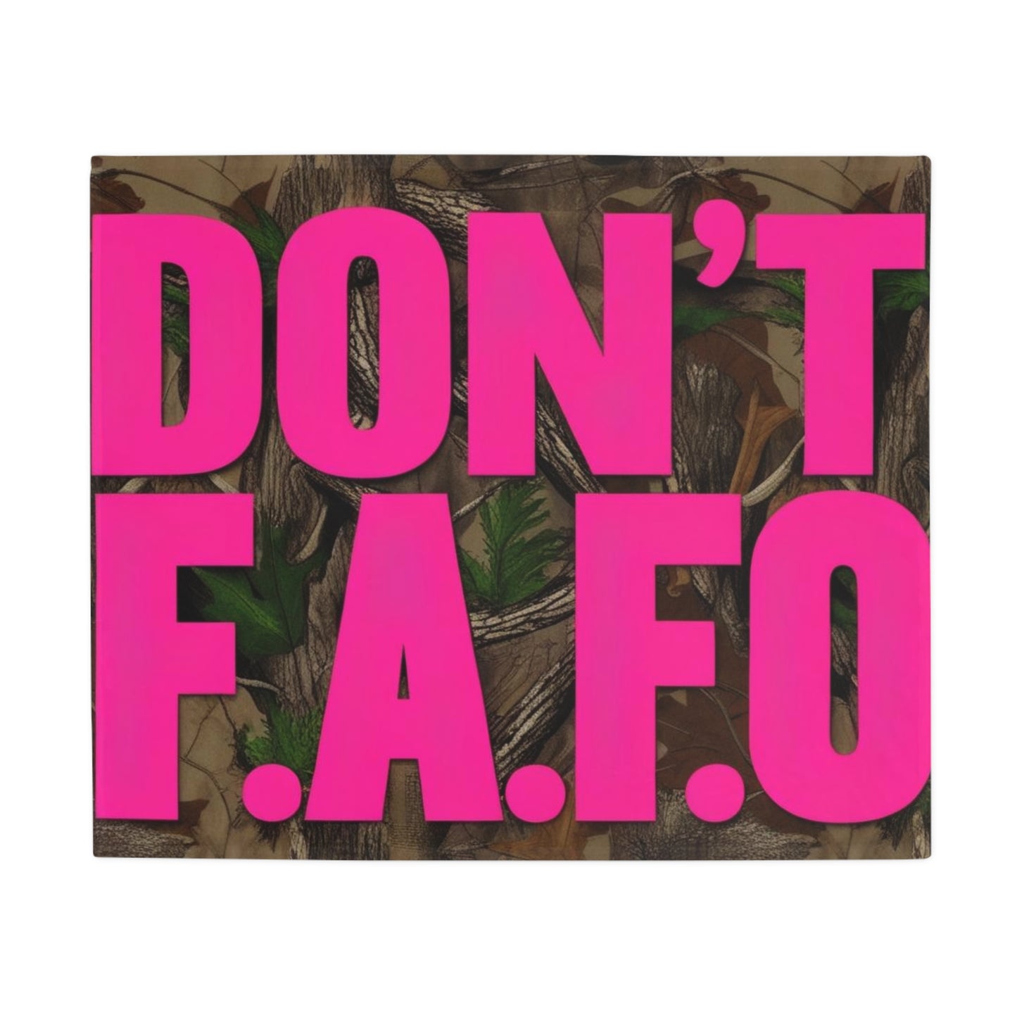 Don't F.A.F.O. Plush Fleece Blanket