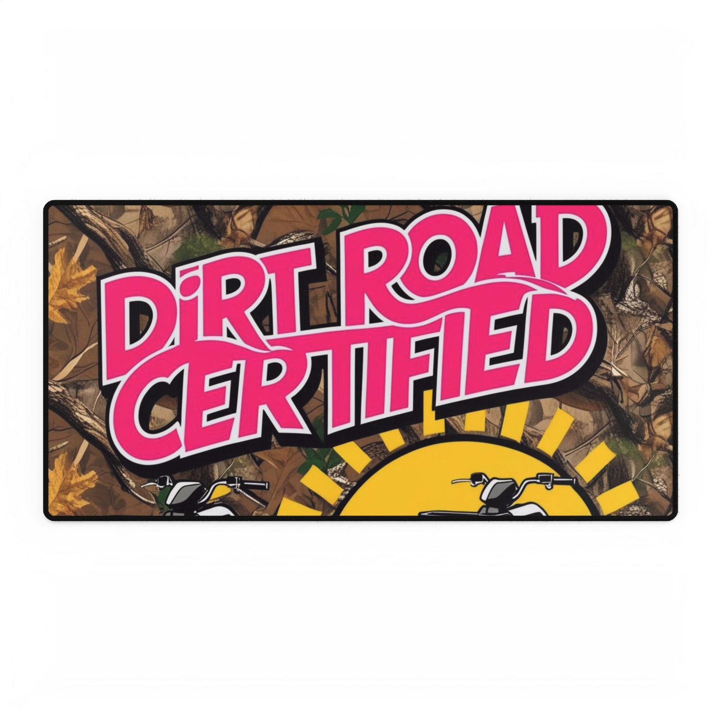 Dirt Road Certified Pink Desk Mat