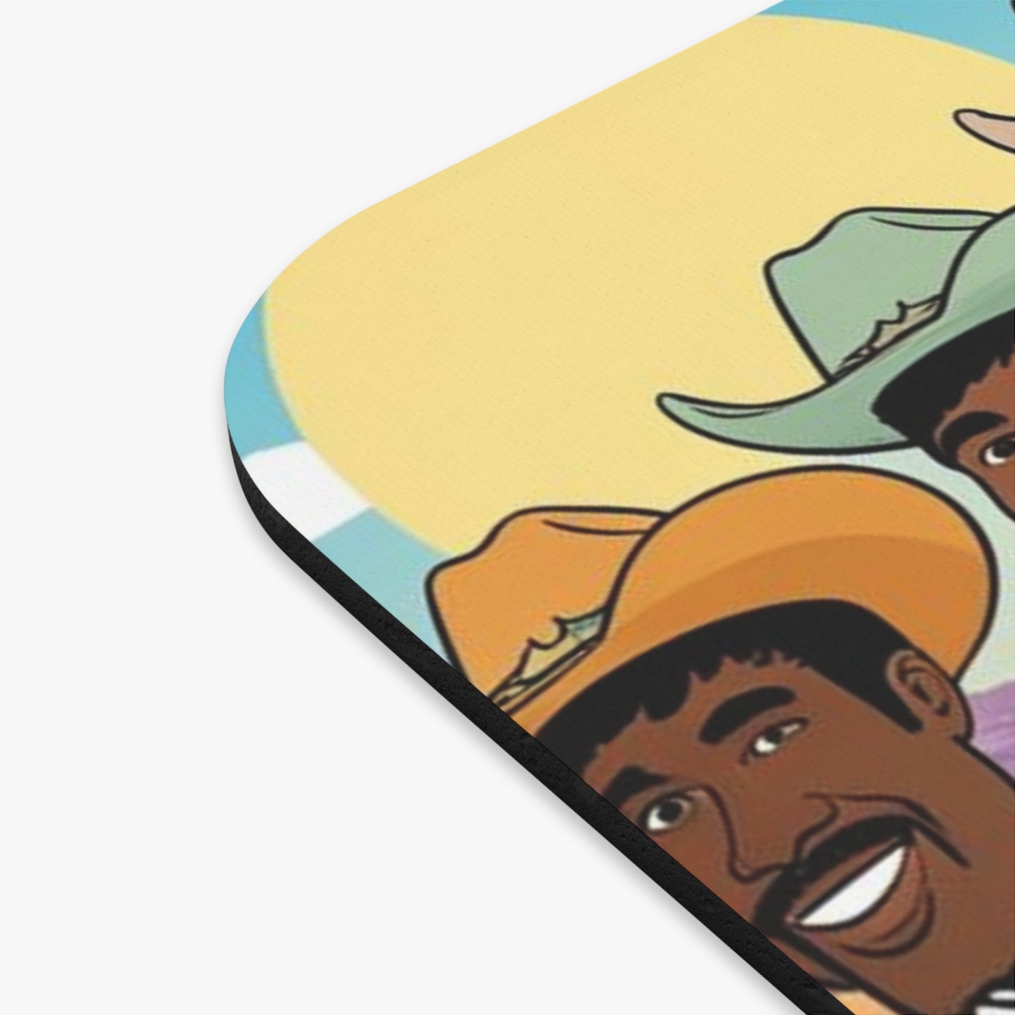 Retro Cowboy Adventure Mouse Pad