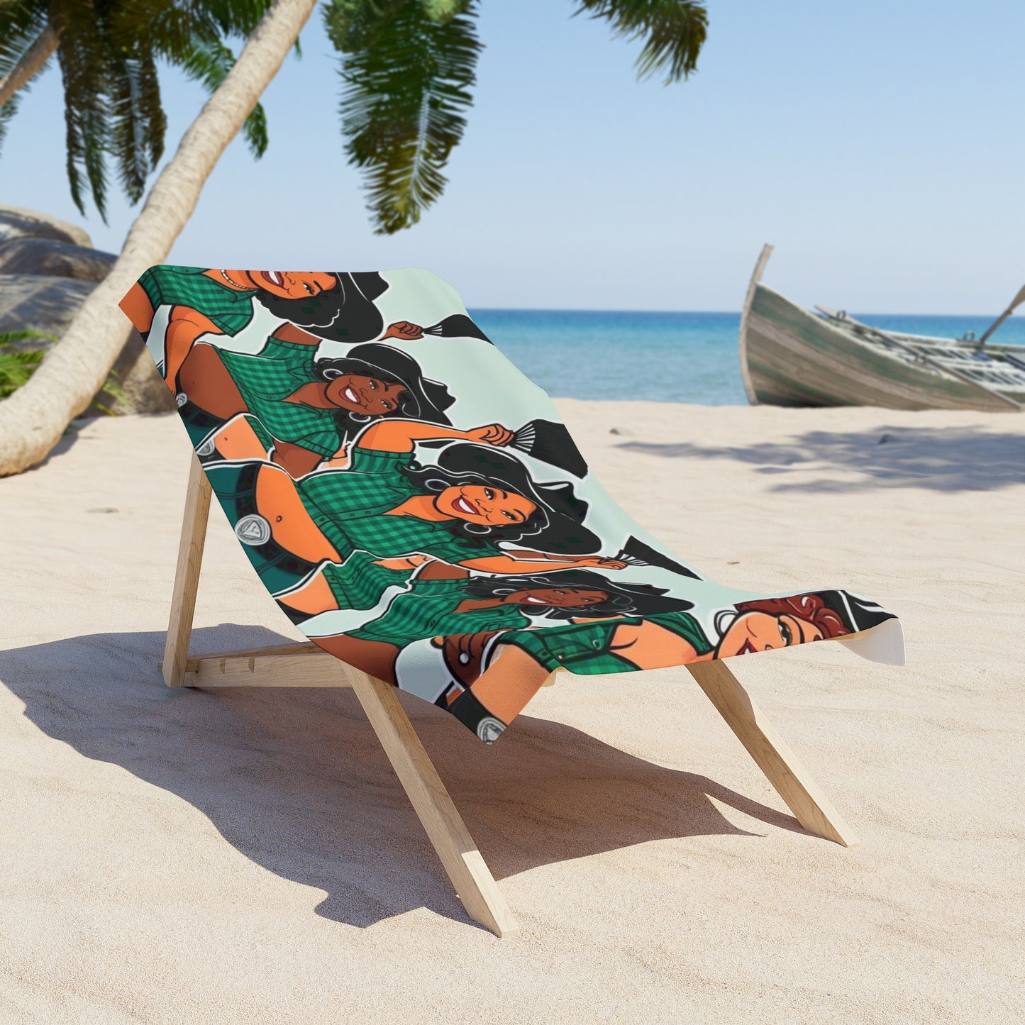 Group Dancers Beach Towel